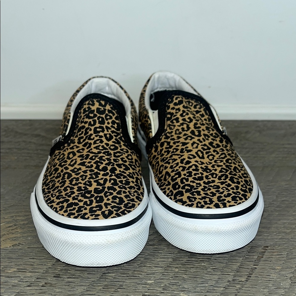 Vans Kids Leopard Print Slip-On Sneakers Little Girls 10.5 -  Animal Print Retro - Picture 5 of 9